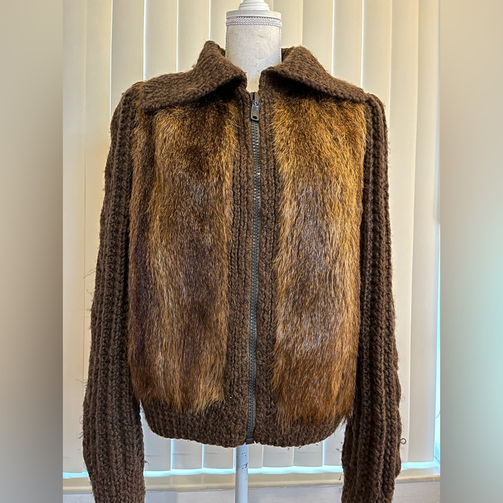Vintage wool/fur jacket